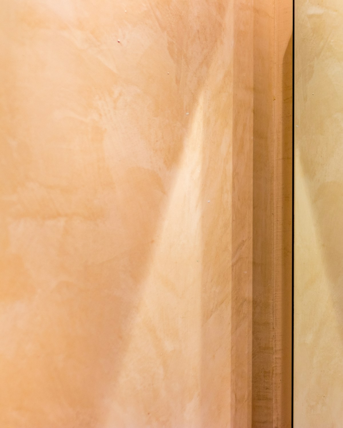 Lime plaster wall in raking light
